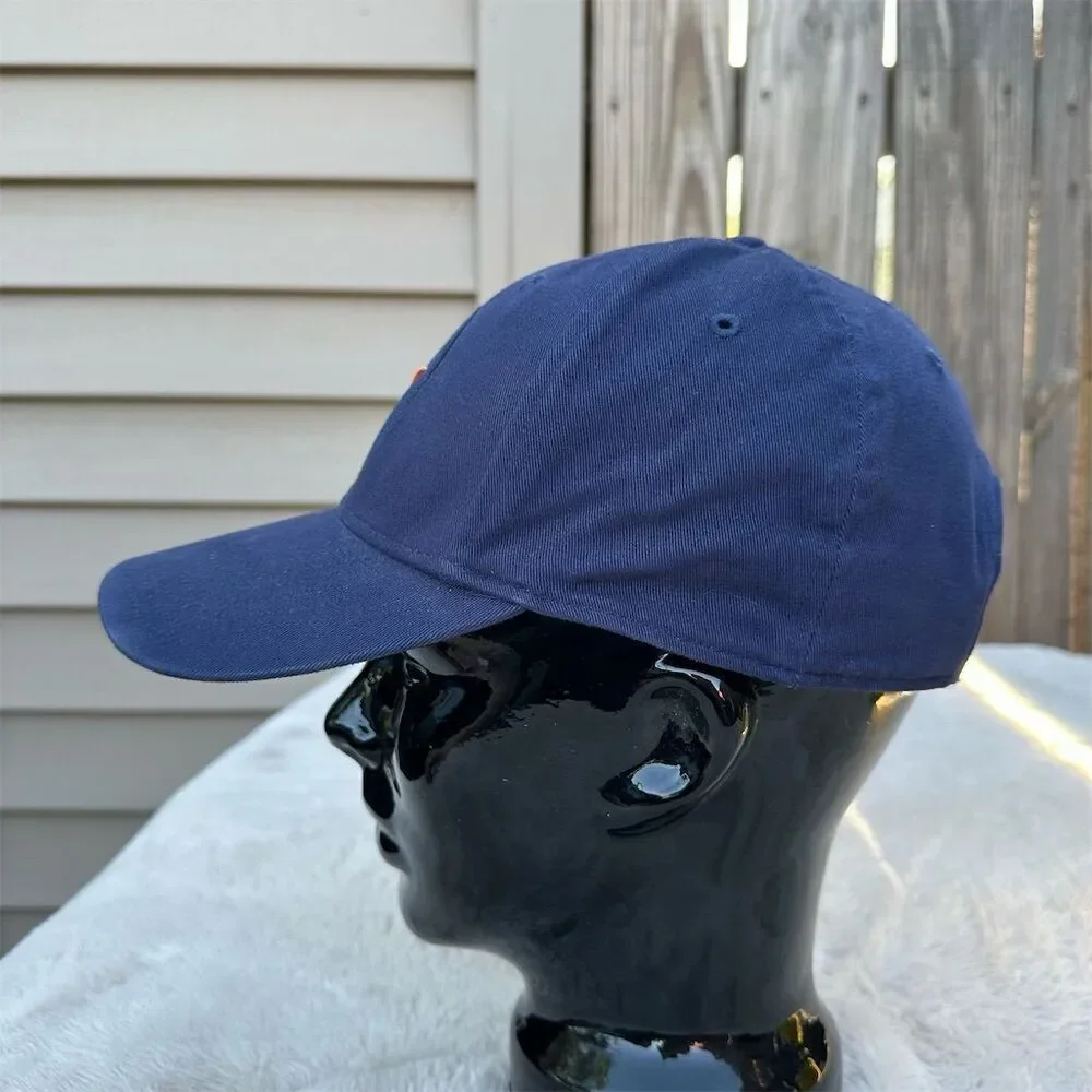 Nike Unisex Navy Blue Adjustable Cap with Embroidered Swoosh Logo